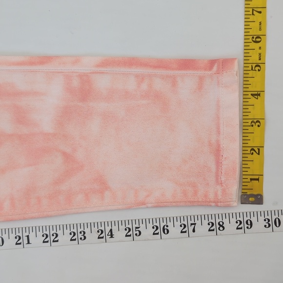 NWT Levi's Tie Dye 535 Denim Legging Junior 9 W29 Salmon Pink Coral Pockets Y2K - Picture 14 of 15